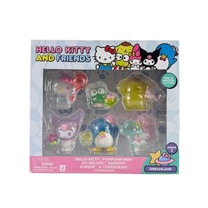 Hello Kitty and Friends Dreamland Series 2 6 Figure Pack Jazwares New
